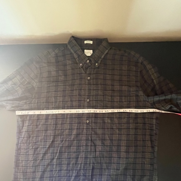 J Crew Brushed Twill Classic Long Sleeve Green Plaid Button Shirt Mens XL - Picture 3 of 11